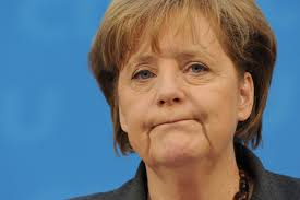 Ángela Merkel en crisis. /Foto: diarioregistrado.com.