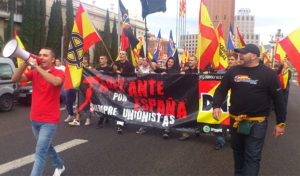 Patriotas en Barcelona. /Foto: lamarea.com.