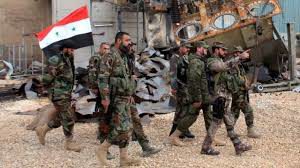 Soldados sirios liberando Alepo. /Foto: hispantv.com.