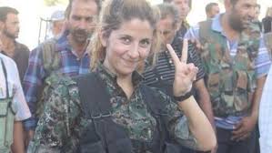 Heroína de la defensa de Kobane. /Foto: teinteresa.es.
