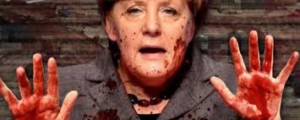 Ángela Merkel, financia a asesinos de alemanes. /Foto: elplural.com.