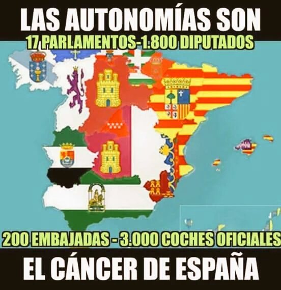 El cáncer de España (1): las autonomías nos arruinan