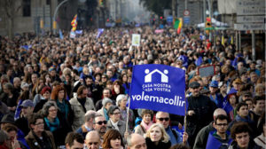 Manifestación en Barcelona. /Foto: elperiodico.com.