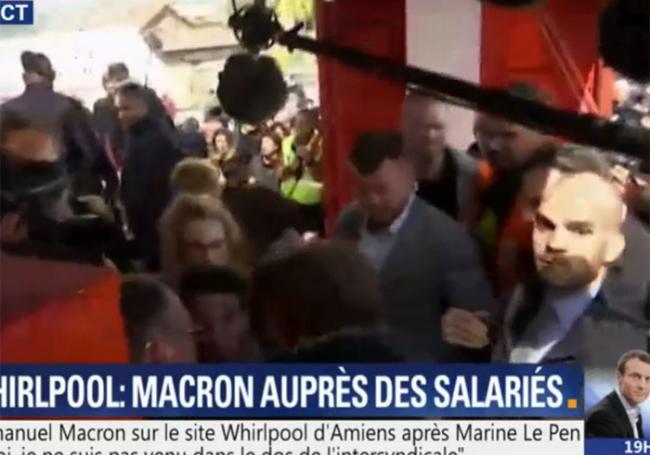 Macron, abucheado por los trabajadores de Whirlpool