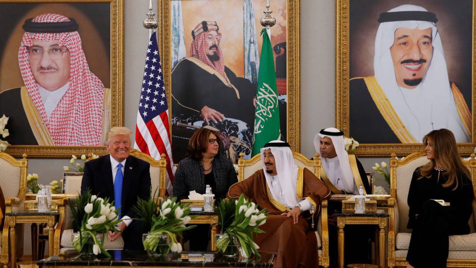 Donald Trump se vende con armas a los integristas Saud