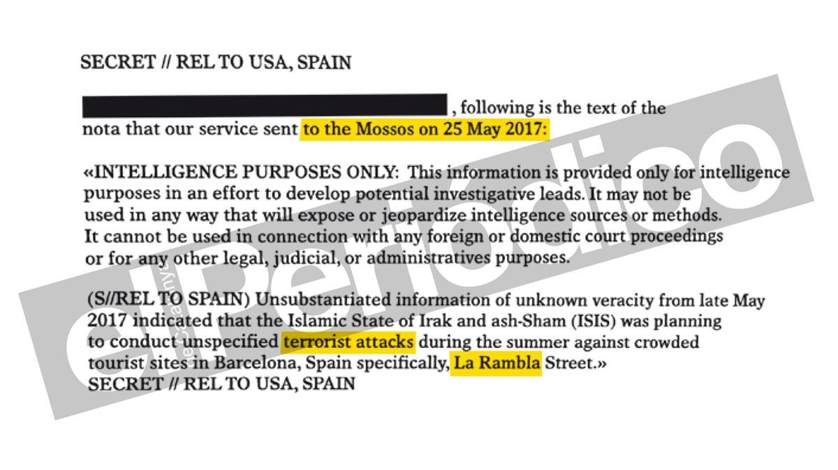 ¡Negligencia!: La CIA alertó el 25 de mayo a los mossos de un atentado en La Rambla
