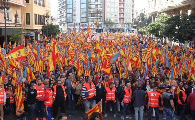 Valencia clama por España contra los países catalanes