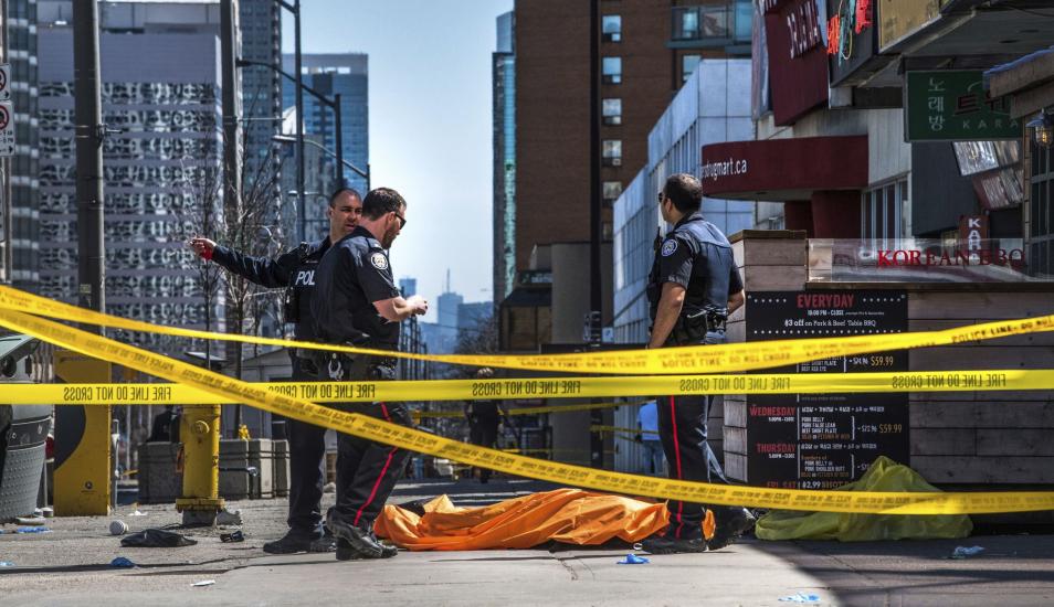 Atropello masivo en Canadá con 10 muertos y 15 heridos