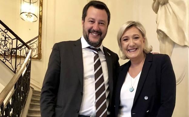 Marine Le Pen y Matteo Salvini cerrarán su campaña a las europeas con un mitin conjunto