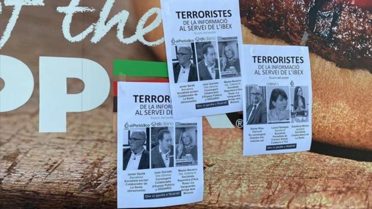 El indepentismo señala a seis periodistas y los tildan de «terroristas al servicio del Ibex»