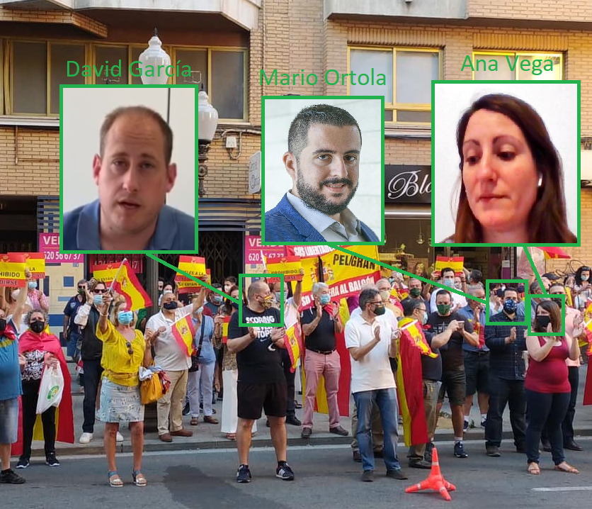 Vox revienta manifestación de apoyo a la Guardia Civil en Alicante