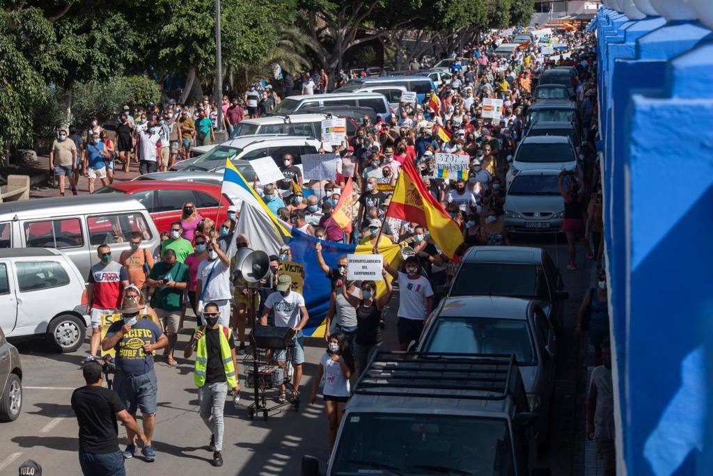 Canarias: Éxito de la manifestación de Arguineguin
