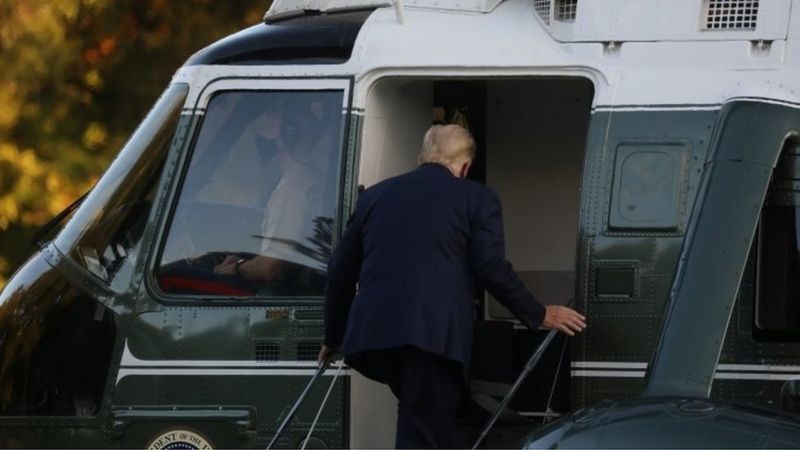 Donald Trump, ingresado en un hospital militar por precaución