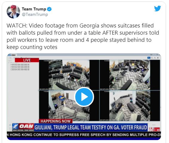 El escandaloso vídeo de un colegio electoral de Georgia y la abultada victoria de Trump