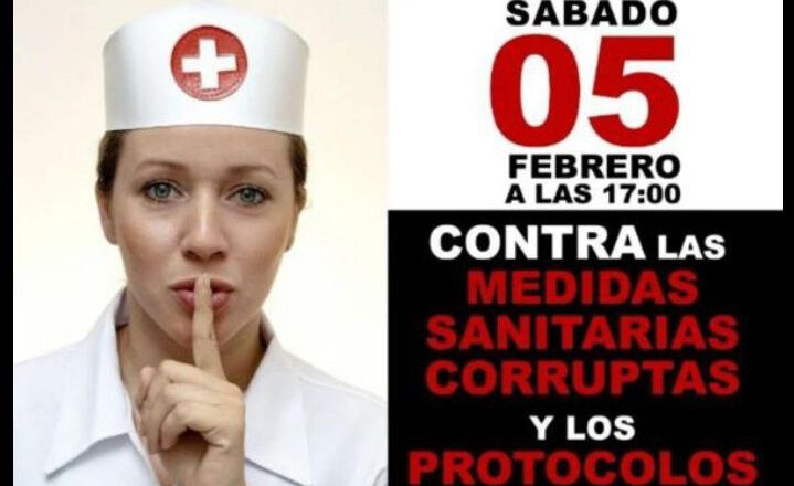 Concentración contra los sanitarios en Valencia