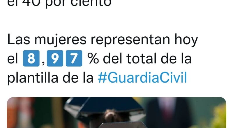 La Guardia Civil trata a las mujeres como incapaces al anunciar que les reservará el 40% de las vacantes