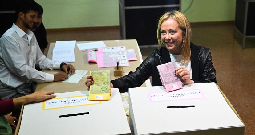 Bruselas tiembla, Meloni ha ganado con claridad las elecciones en Italia
