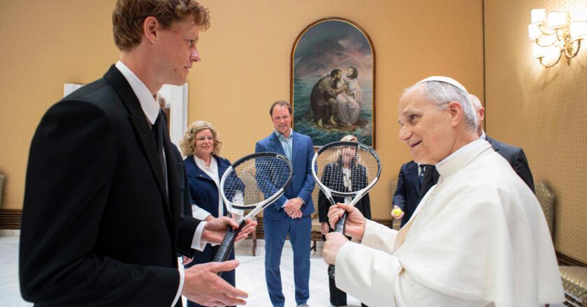 Jannik Sinner, «el pecador» timovacunado amigacho de Bill Gates, se reúne con León XIV
