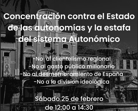 Concentración en Mérida contra el gasto millonario y la estafa de las autonomías