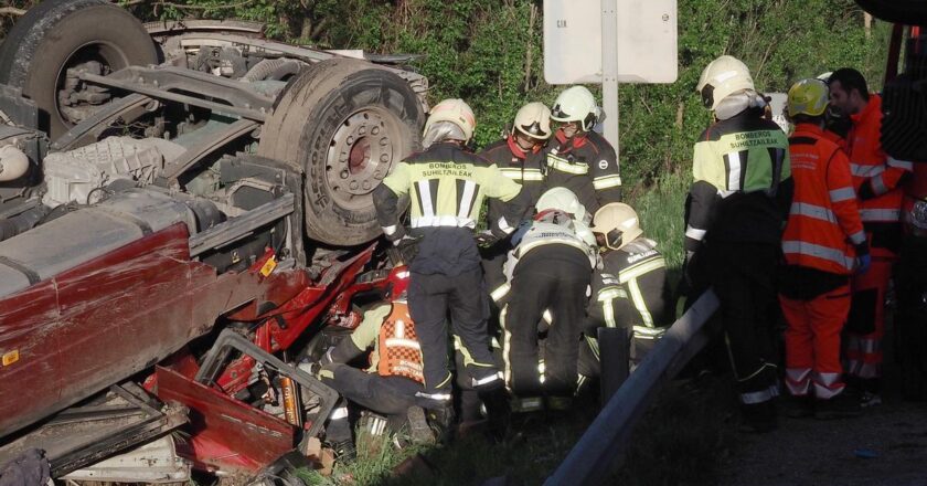 REPENTINITIS: El camionero de Amezketa fallecido en Arre sufrió un infarto antes del accidente